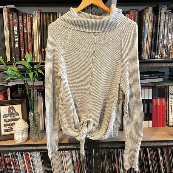 Anthropologie Moth Front Tie Knit Sweater - Picture 2 of 10